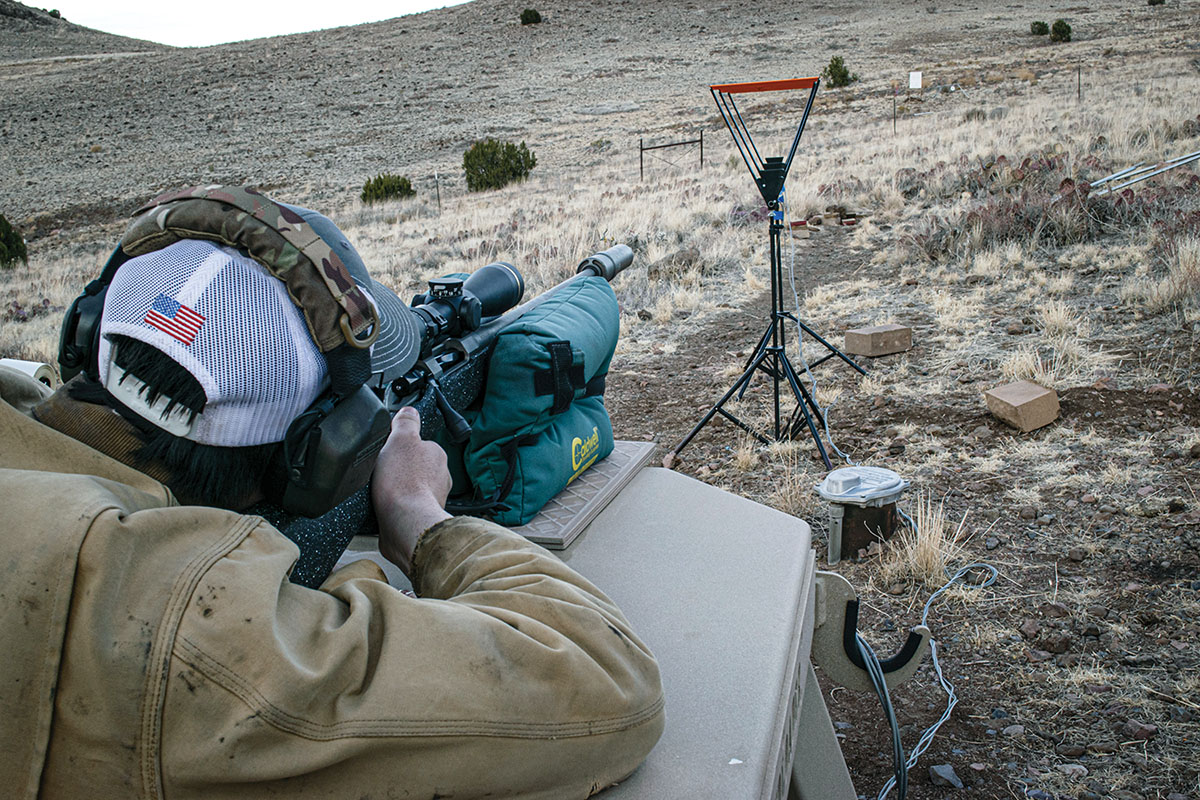 Lots of time was spent shooting and recording data for this test, an Oehler 35P chronograph ensured that the velocity for each shot was recorded accurately.